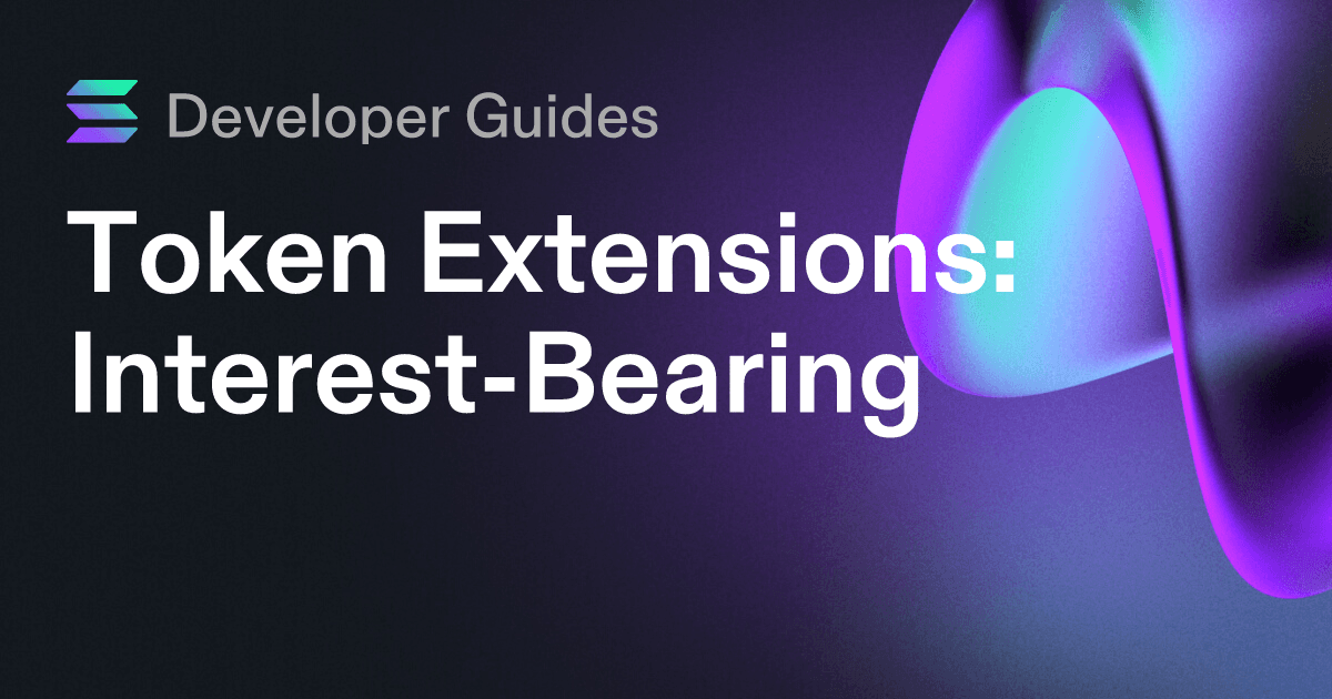 How to use the Interest-Bearing extension